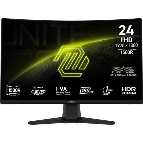 Ecran PC gaming MSI MAG 242C 23.6"" 180 Hz Full HD État correct - MSI reconditionné disponible sur Fnac