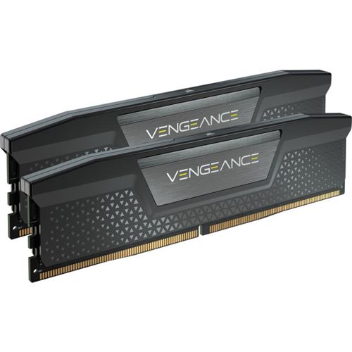 Barrette mémoire RAM Corsair VENGEANCE 32 Go (Kit de 2 x 16 Go) DDR5 6000 MHz CL36 État correct - Corsair reconditionné disponible sur Fnac