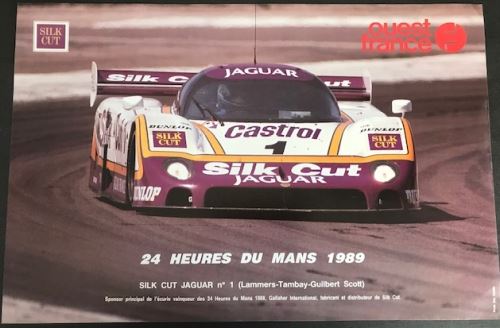 24H du Mans - 1989 - Silk Cut JAGUAR - AFFICHE État correct - N/A reconditionné disponible sur Fnac