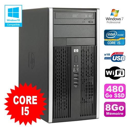 Pc tour hp pro 6200 core i5 3.1ghz 8go disque 480go ssd graveur wifi win 7 État correct - Hewlett-Packard reconditionné disponible sur Fnac