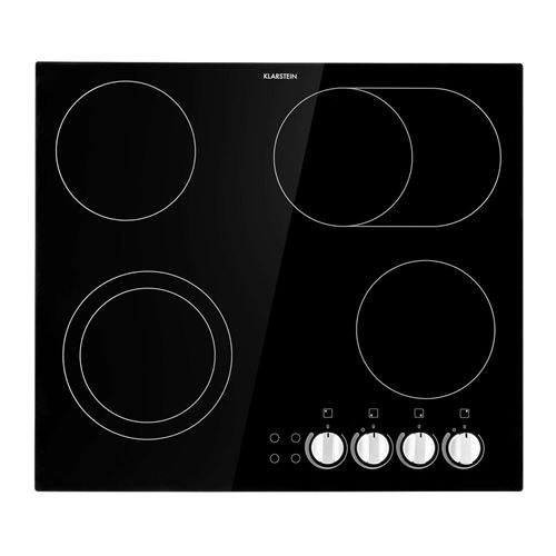 Plaque de cuisson vitroceramique klarstein 4 foyers 6100 W 58 cm État correct - Klarstein reconditionné disponible sur Fnac