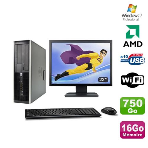 Acheter Pc hp compaq 6005 pro sff amd 3ghz 16go 750go graveur wifi win 7 pro 22' - 299,00 € Pc hp compaq 6005 pro sff amd 3ghz 16go 750go graveur wifi win 7 pro 22' - Hewlett-Packard reconditionné disponible sur Fnac