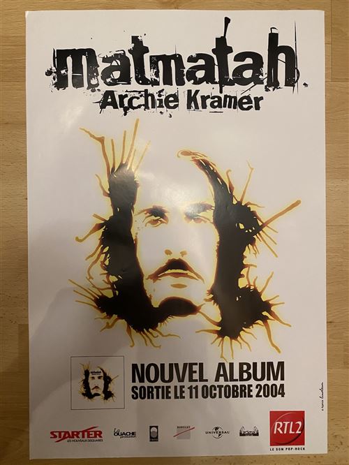 Matmatah - Archie Kramer - 40x60cm - Affiche État correct - N/A reconditionné disponible sur Fnac