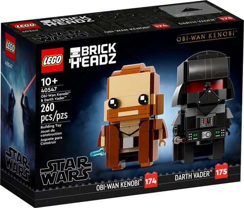 Acheter LEGO® BrickHeadz™ 40547 Obi-Wan Kenobi et Dark Vador État correct - 46,99 € LEGO® BrickHeadz™ 40547 Obi-Wan Kenobi et Dark Vador État correct - N/A reconditionné disponible sur Fnac