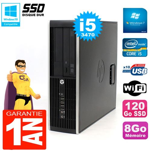 Acheter Pc hp compaq 8300 sff core i5-3470 ram 8go disque 120 go ssd graveur dvd wifi w7 État correct - 159,00 € Pc hp compaq 8300 sff core i5-3470 ram 8go disque 120 go ssd graveur dvd wifi w7 État correct - Hewlett-Packard reconditionné disponible sur Fnac