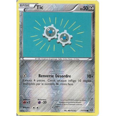 Carte Pokemon - XY11 - Offensive Vapeur - Tic - PV 50 - 71/114 - Holo Reverse - VF État correct - Asmodee reconditionné disponible sur Fnac