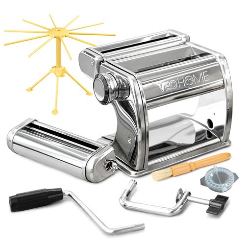 Machine à pâtes VeoHome pour raviolis, spaghetti, lasagnes, avec 1 Séchoir à Pâtes + 1 Moule à Ravioli + 1 Pinceau de nettoyage État correct - N/A reconditionné disponible sur Fnac