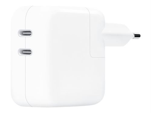 Acheter Adaptateur secteur double port USB type C 35 Watts Apple Blanc État correct - 49,00 € Adaptateur secteur double port USB type C 35 Watts Apple Blanc État correct - Apple reconditionné disponible sur Fnac