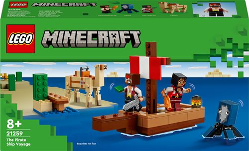 LEGO® Minecraft® 21259 Le voyage du bateau pirate État correct - LEGO Minecraft reconditionné disponible sur Fnac