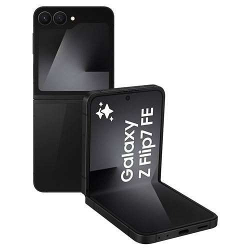 Smartphone Samsung Galaxy Z Flip7 FE 6,7"" 5G Nano SIM 256 Go Noir État correct - Samsung reconditionné disponible sur Fnac