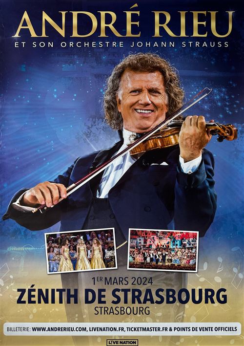Acheter Affiche - André RIEU - Tournée 2024 - 80x120cm État correct - 17,99 € Affiche - André RIEU - Tournée 2024 - 80x120cm État correct - N/A reconditionné disponible sur Fnac