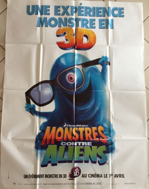 Monstres Contre Aliens 3D AFFICHE CINEMA ORIGINALE État correct - N/A reconditionné disponible sur Fnac