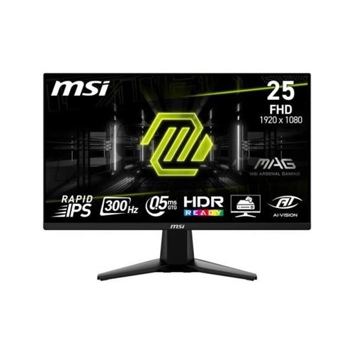 Acheter MSI MAG 255XF - Écran LED - jeux - 25"" (24.5"" visualisable) - 1920 x 1080 Full HD (1080p) @ 300 Hz - Fast IPS - 250 cd/m² - 1000:1 - 0.5 ms - 2xHDMI, DisplayPort - noir métallisé État correct - 180,50 € MSI MAG 255XF - Écran LED - jeux - 25"" (24.5"" visualisable) - 1920 x 1080 Full HD (1080p) @ 300 Hz - Fast IPS - 250 cd/m² - 1000:1 - 0.5 ms - 2xHDMI, DisplayPort - noir métallisé État correct - MSI reconditionné disponible sur Fnac