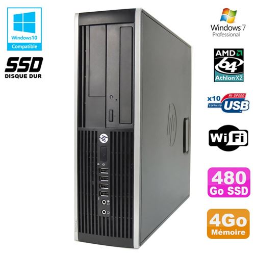 Acheter Pc hp compaq 6005 pro sff amd 3ghz 4go ddr3 480go ssd graveur wifi win 7 pro État correct - 219,00 € Pc hp compaq 6005 pro sff amd 3ghz 4go ddr3 480go ssd graveur wifi win 7 pro État correct - Hewlett-Packard reconditionné disponible sur Fnac