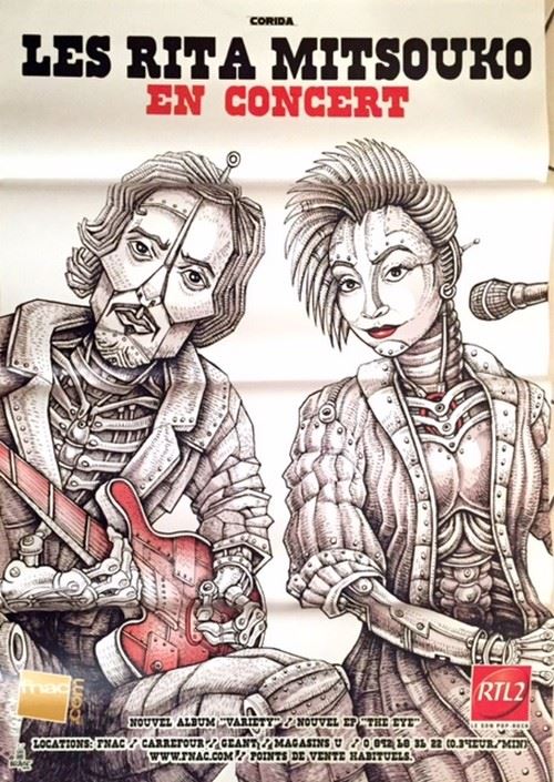 Acheter Les Rita Mitsouko - 80x120 cm - AFFICHE / POSTER État correct - 23,99 € Les Rita Mitsouko - 80x120 cm - AFFICHE / POSTER État correct - N/A reconditionné disponible sur Fnac