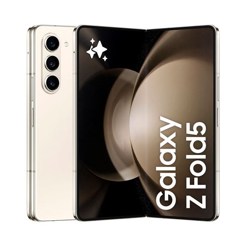 Smartphone Samsung Galaxy Z Fold5 7.6"" 5G Nano SIM 256 Go Crème État correct -  reconditionné disponible sur Fnac