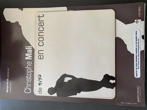 Christophe MALI - Tryö - En Concert - 40x60cm - Affiche État correct - N/A reconditionné disponible sur Fnac