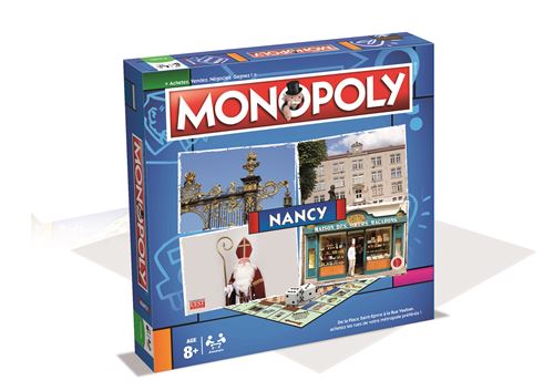 Jeu de société Monopoly Nancy Winning Moves État correct - Winning Moves reconditionné disponible sur Fnac