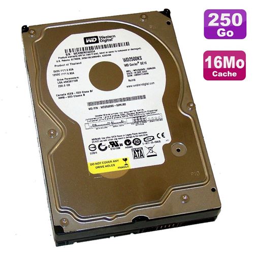 Disque dur 250go sata 3.5' wd caviar se16 wd2500ks-00mjb0 7200rpm 16mo État correct - Western Digital reconditionné disponible sur Fnac