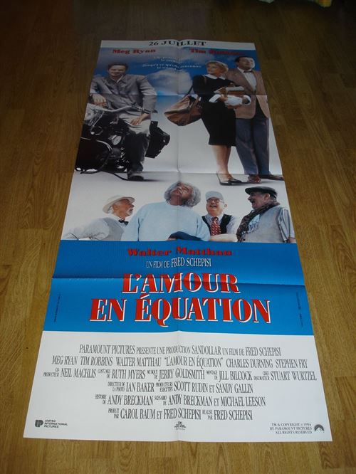 Acheter L'amour En Équation - AFFICHE CINEMA ORIGINALE État correct - 10,99 € L'amour En Équation - AFFICHE CINEMA ORIGINALE État correct - N/A reconditionné disponible sur Fnac