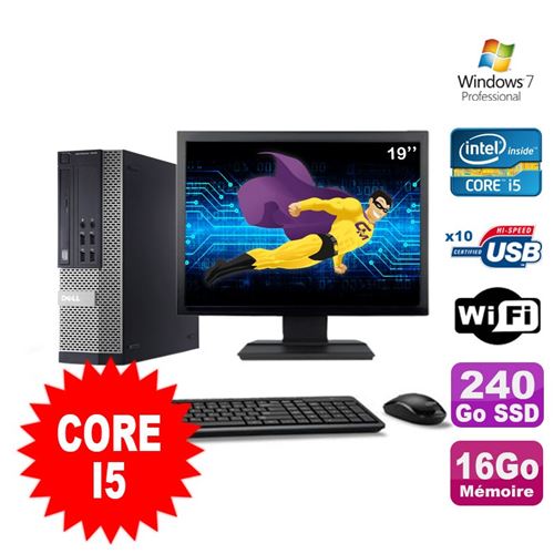 Acheter Pc dell optiplex 990 sff i5-2400 3.1ghz 16go 240go ssd dvd wifi w7 ecran 19' État correct - 249,00 € Pc dell optiplex 990 sff i5-2400 3.1ghz 16go 240go ssd dvd wifi w7 ecran 19' État correct - Dell reconditionné disponible sur Fnac