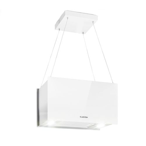 Klarstein Kronleuchter L - Hotte - hotte îlot - largeur : 60 cm - profondeur : 35 cm - recyclage - blanc  - Klarstein reconditionné disponible sur Fnac