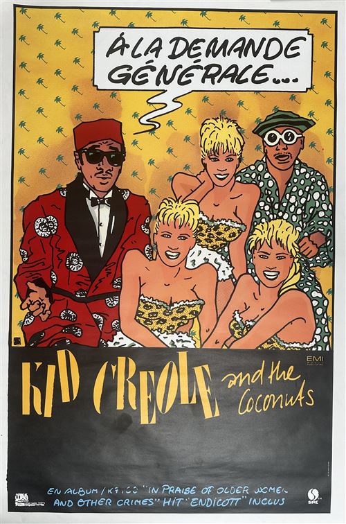 Affiche - Kid Creole and the Coconuts - 1985 - In Praise of Older Women - 80x120cm État correct - N/A reconditionné disponible sur Fnac