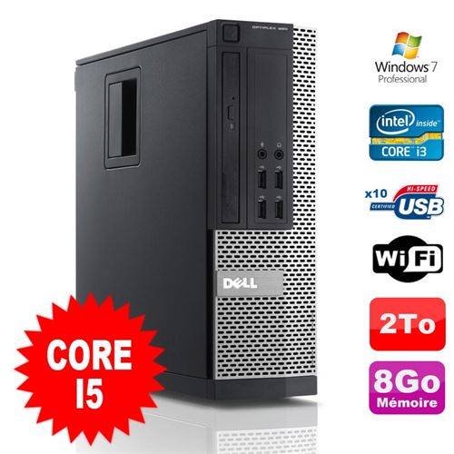 Acheter Pc dell optiplex 990 sff i5-2400 3.1ghz 8go disque 2000go dvd wifi w7 État correct - 199,00 € Pc dell optiplex 990 sff i5-2400 3.1ghz 8go disque 2000go dvd wifi w7 État correct - Dell reconditionné disponible sur Fnac