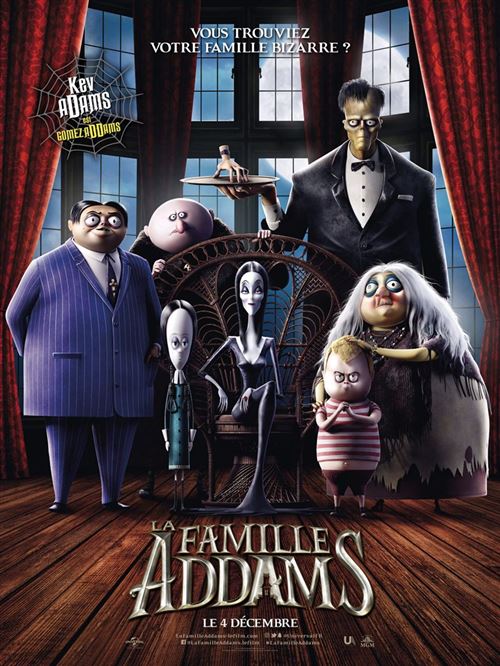 La Famille Adams - 2019 - Mélanie Bernier, Kev Adams - 40x60cm - Affiche de cinéma originale pliée État correct - N/A reconditionné disponible sur Fnac