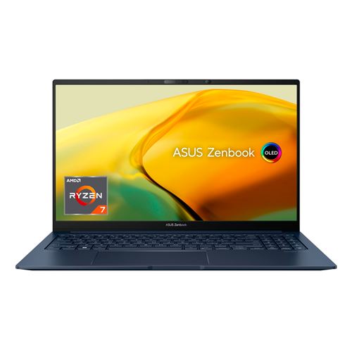 PC portable Asus Zenbook 15 UM3504DA-NX170W 15,6"" OLED AMD Ryzen 7 16 Go Ram 512 Go SSD Bleu État correct - Asus reconditionné disponible sur Fnac