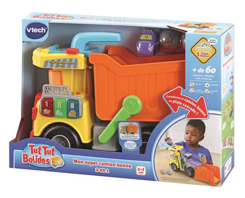 Tut Tut Bolides Vtech Mon Super camion benne 2 en 1 État correct - VTech reconditionné disponible sur Fnac