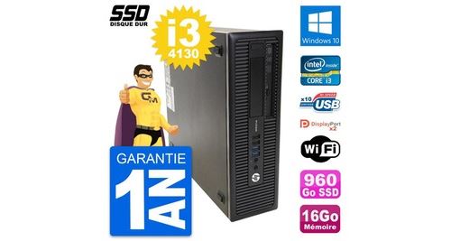 Pc hp prodesk 600 g1 sff intel core i3-4130 ram 16go ssd 960go windows 10 wifi État correct - N/A reconditionné disponible sur Fnac