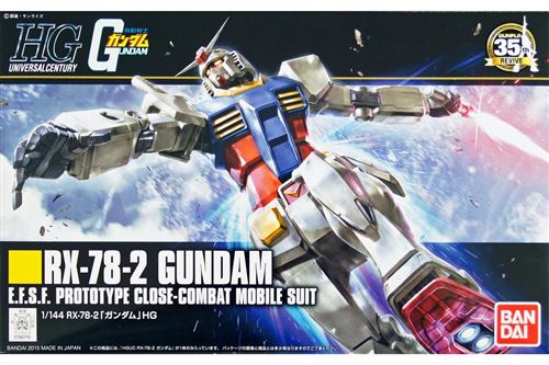 GUNDAM-MODEL KIT-HG 1/144-RX-78-2 GUNDAM-13CM État correct - N/A reconditionné disponible sur Fnac
