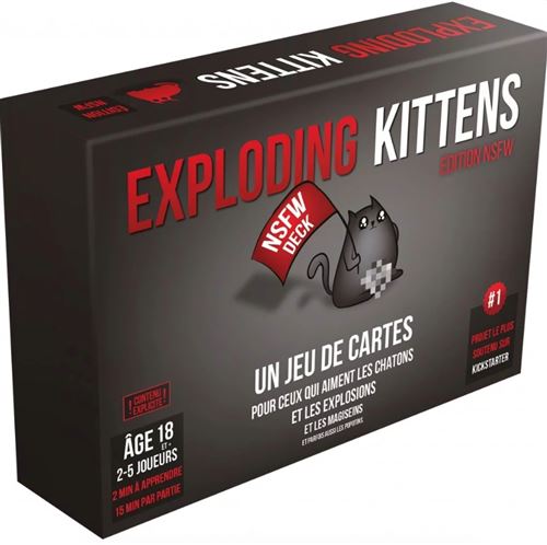 Jeu de stratégie Asmodee Exploding Kittens NSFW Version État correct - Asmodee reconditionné disponible sur Fnac