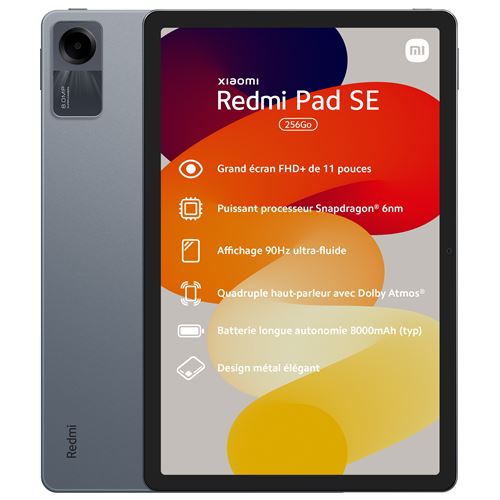 Acheter Tablette Xiaomi Redmi Pad SE 11"" 8 Go RAM 256 Go SSD Gris Anthracite État correct - 270,99 € Tablette Xiaomi Redmi Pad SE 11"" 8 Go RAM 256 Go SSD Gris Anthracite État correct - Xiaomi reconditionné disponible sur Fnac