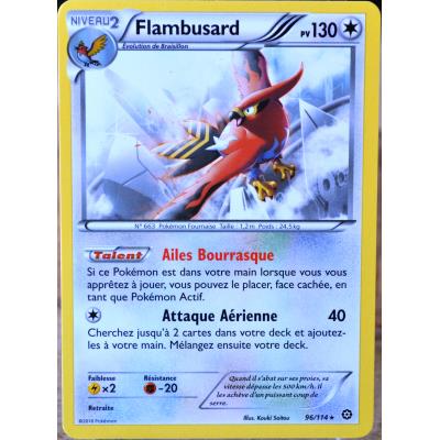 Acheter carte Pokémon 96/114 Flambusard 130 PV État correct - 16,00 € carte Pokémon 96/114 Flambusard 130 PV État correct - Pokémon reconditionné disponible sur Fnac