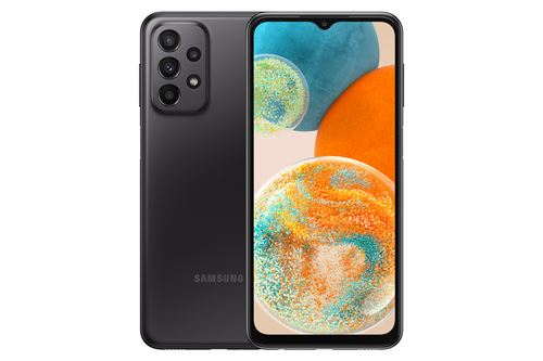 Samsung Galaxy A23 5G - 5G smartphone - double SIM - RAM 4 Go / Mémoire interne 128 Go - microSD slot - Écran LCD - 6.6"" - 2408 x 1080 pixels (120 Hz) - 4x caméras arrière 50 MP, 5 MP, 2 MP, 2 MP - front camera 8 MP - noir