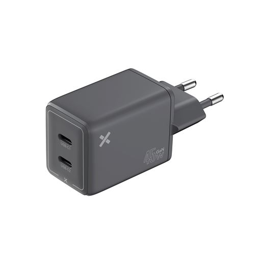 Chargeur secteur Wefix Pro GaN 45 W Double USB-C Gris État correct - N/A reconditionné disponible sur Fnac