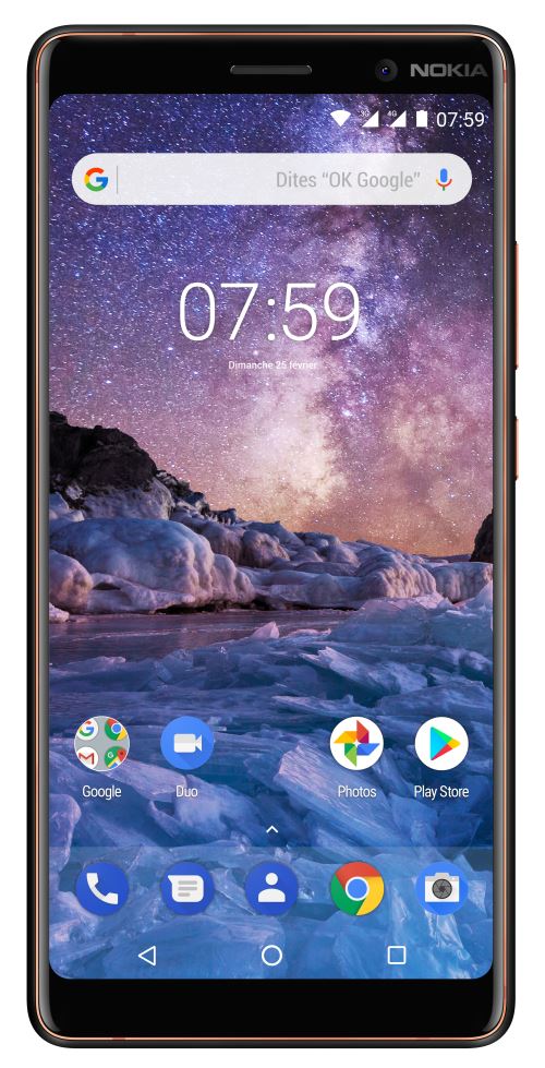 Smartphone Nokia 7 Plus Double SIM 64 Go Noir État correct - Nokia reconditionné disponible sur Fnac