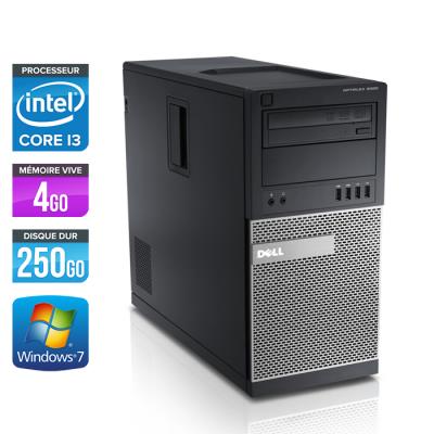 Unité centrale Dell Optiplex 790 Tour - Noir - Intel Core i3-2120 / 3.30 GHz - RAM 4 Go - HDD 250 Go - DVDRW - Gigabit Ethernet - Windows 7 Professionnel État correct - Dell reconditionné disponible sur Fnac