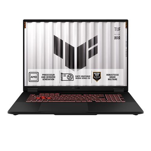 Acheter PC portable gaming Asus TUF A18 A18-TUF808UM 18"" FHD+ 144 Hz AMD Ryzen™ 7 32 Go RAM 1 To SSD Nvidia GeForce RTX 5060 Gris État correct - 1557,99 € PC portable gaming Asus TUF A18 A18-TUF808UM 18"" FHD+ 144 Hz AMD Ryzen™ 7 32 Go RAM 1 To SSD Nvidia GeForce RTX 5060 Gris État correct - Asus reconditionné disponible sur Fnac