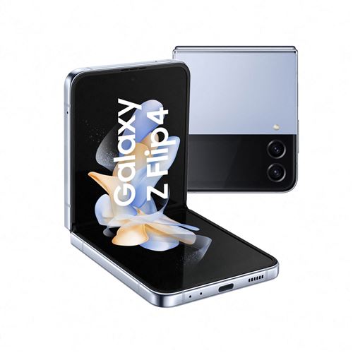 Acheter Smartphone Samsung Galaxy Z Flip4 6.7"" Nano SIM 5G 256 Go Bleu État correct - 299,00 € Smartphone Samsung Galaxy Z Flip4 6.7"" Nano SIM 5G 256 Go Bleu État correct - Samsung reconditionné disponible sur Fnac