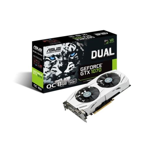 Acheter ASUS DUAL-GTX1070-O8G - OC Edition - carte graphique - GF GTX 1070 - 8 Go GDDR5 - PCIe 3.0 x16 - DVI, 2 x HDMI, 2 x DisplayPort État correct - 363,70 € ASUS DUAL-GTX1070-O8G - OC Edition - carte graphique - GF GTX 1070 - 8 Go GDDR5 - PCIe 3.0 x16 - DVI, 2 x HDMI, 2 x DisplayPort État correct - Asus reconditionné disponible sur Fnac