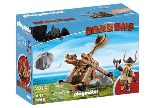 Dragons : Rochel avec lance - pierre (9245) État correct - Playmobil reconditionné disponible sur Fnac