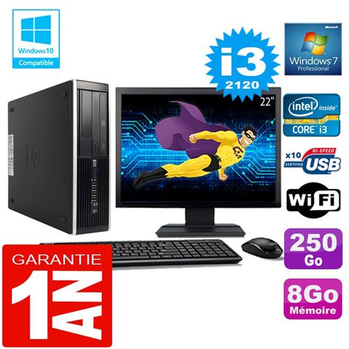 Acheter Pc hp compaq 8300 sff core i3-2120 ram 8go disque 250 go wifi w7 ecran 22' État correct - 179,00 € Pc hp compaq 8300 sff core i3-2120 ram 8go disque 250 go wifi w7 ecran 22' État correct - Hewlett-Packard reconditionné disponible sur Fnac