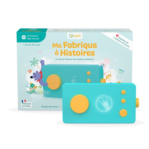 Conteuse d’histoires intéractives Lunii Ma Fabrique à Histoires vert et jaune État correct - Lunii reconditionné disponible sur Fnac