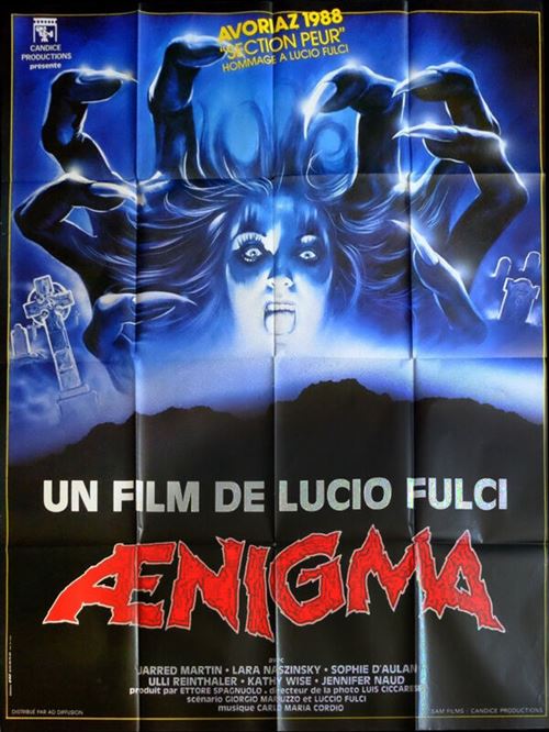 Aenigma - 1987 - Lucio Fulci - Milijana - 116x158cm - Affiche de cinéma originale pliée État correct - N/A reconditionné disponible sur Fnac