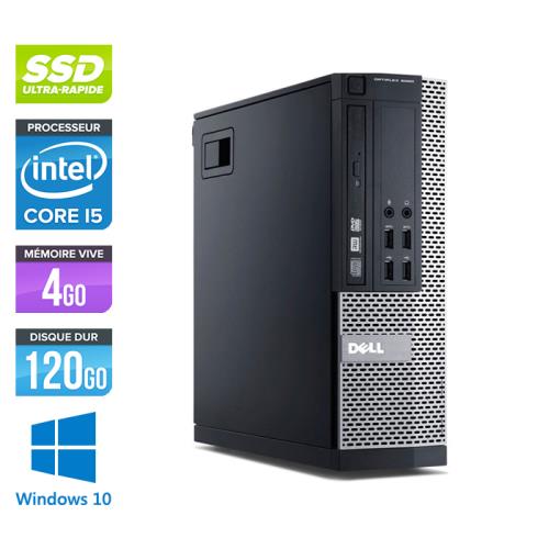 Unité centrale Dell Optiplex 7010 SFF - Noir - Intel Core i5-3470 / 3.20 GHz - RAM 4 Go - SSD 120 Go - DVDRW - Gigabit Ethernet - Windows 10 Professionnel État correct - Dell reconditionné disponible sur Fnac