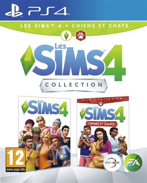 Les Sims 4 + Les Sims 4 Chiens et chats Collection PS4 État correct - Bandai Namco reconditionné disponible sur Fnac