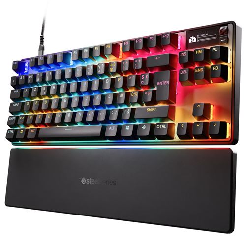 Clavier gaming filaire Azerty SteelSeries Apex Pro TKL GEN 3 Noir État correct - SteelSeries reconditionné disponible sur Fnac